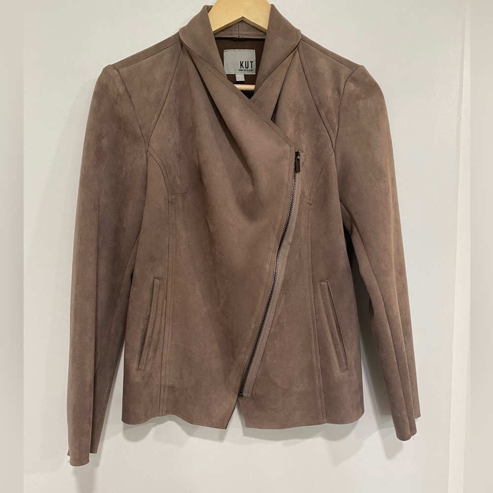 Kut from the Kluth faux suede Jacket - Taupe - Picture 2 of 3
